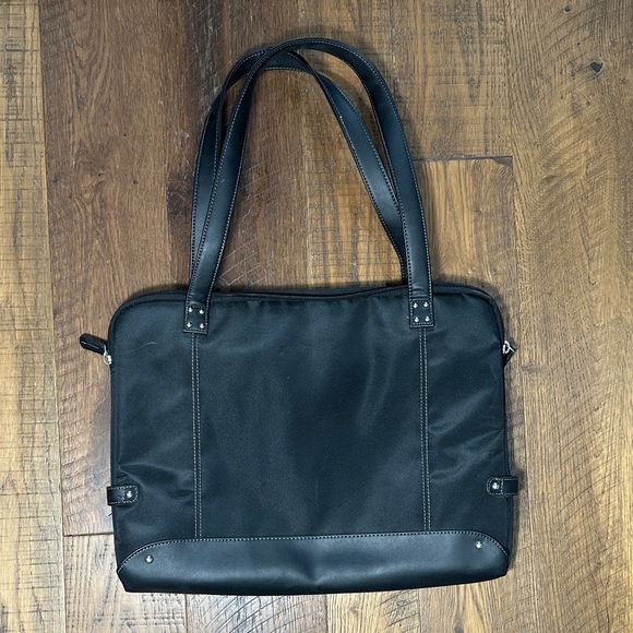 Other - Elegant Black Laptop Bag with purple interior